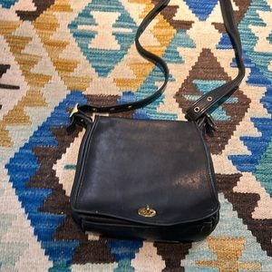 COACH Vintage Convertible Black Leather Crossbody